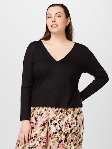 ABOUT YOU Curvy Shirt 'Jenny' in Black: front