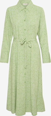 Cream Shirt Dress 'Vimma' in Green: front