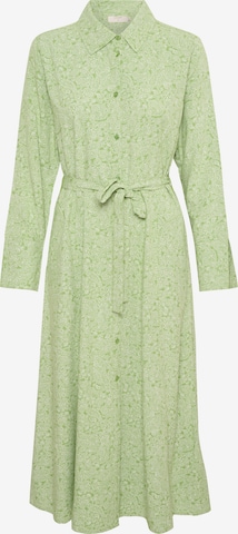 Cream Shirt Dress 'Vimma' in Green: front