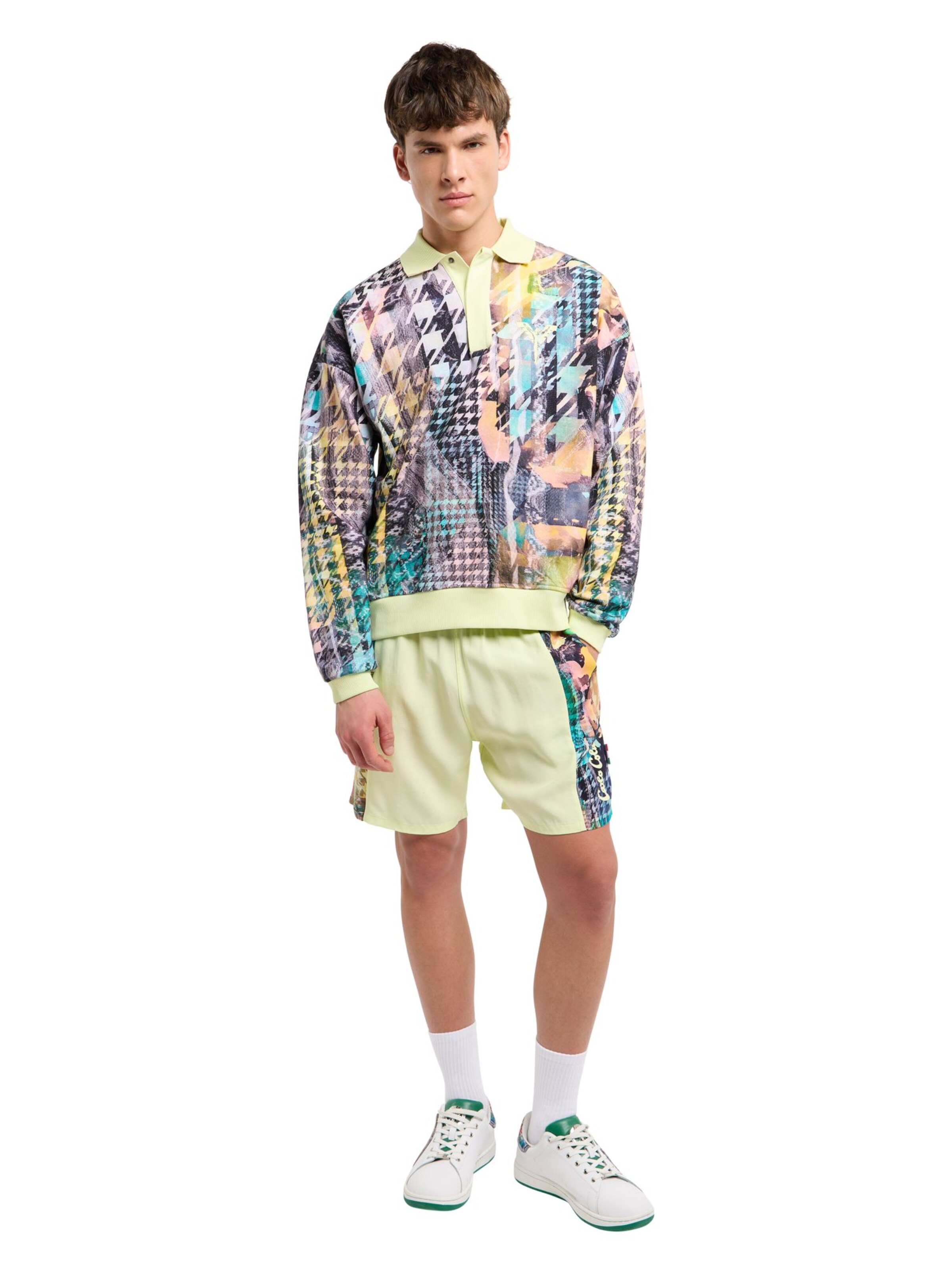 Carlo Colucci Sweatshirt 'Felder' in Mischfarben