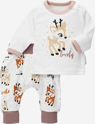 Baby Sweets Set 'Lovely Deer' in White: front