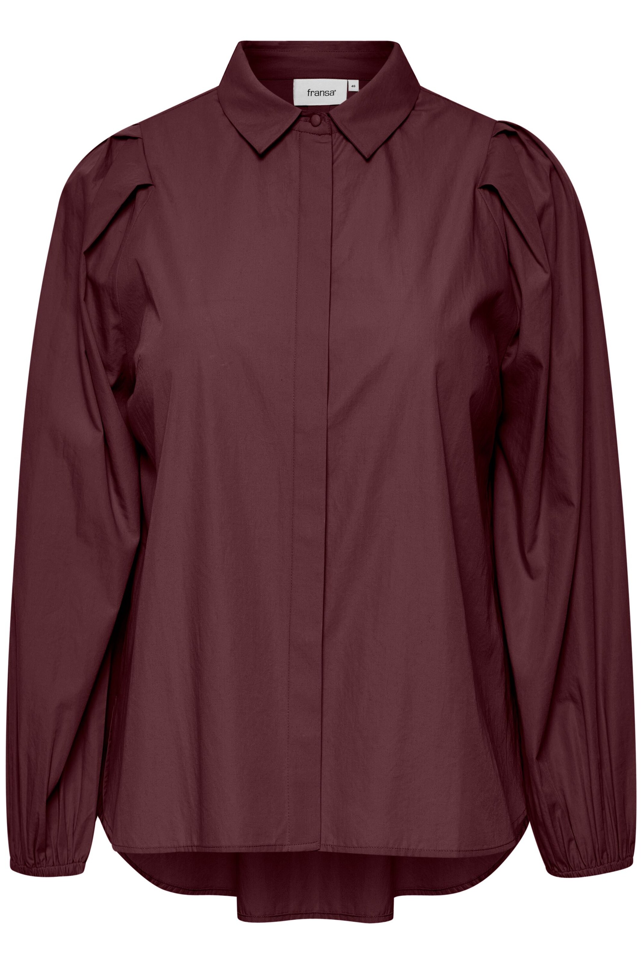 Chemisier 'FPHallie' Fransa Curve en marron : devant