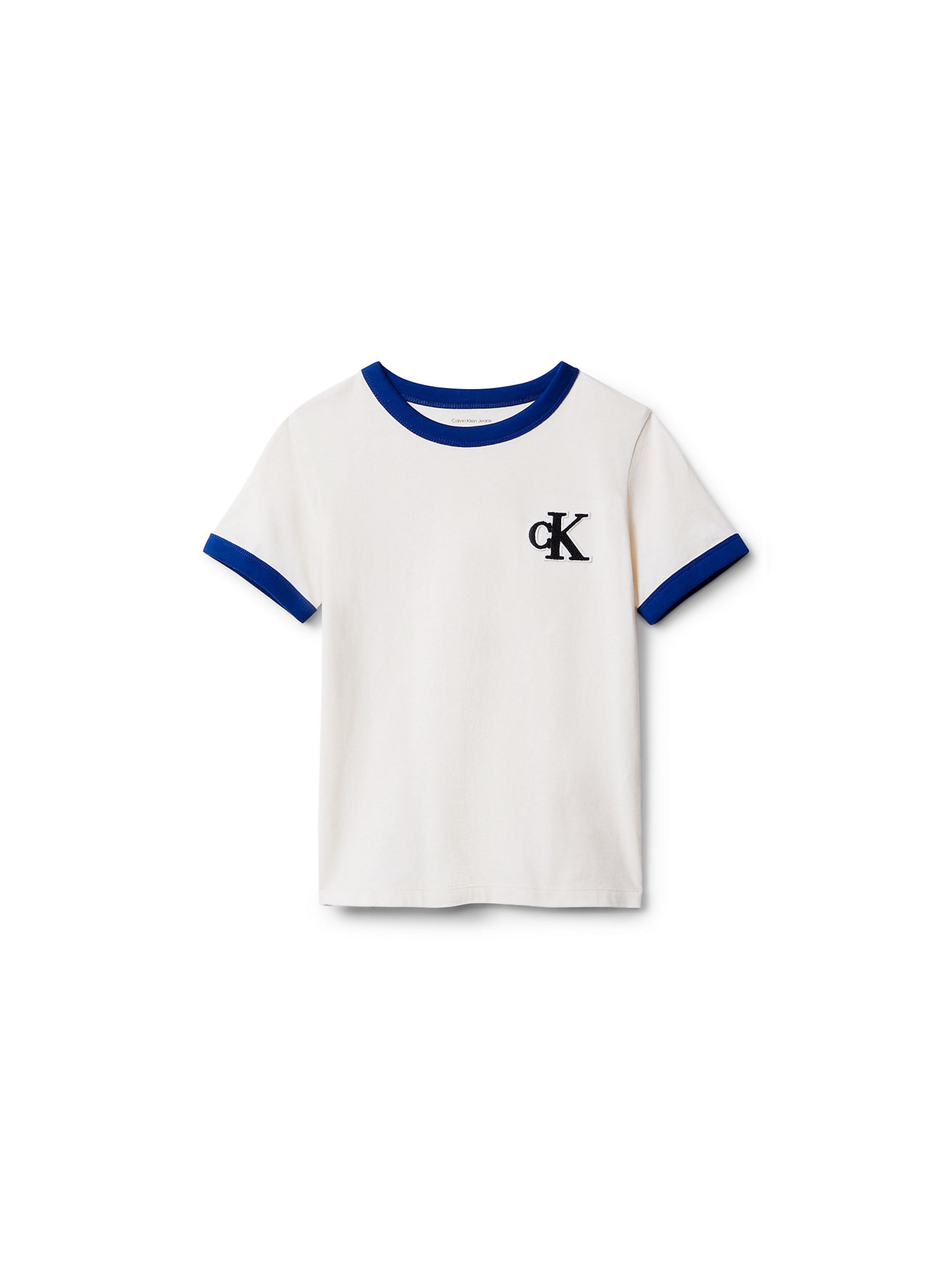 T-Shirt Calvin Klein Jeans en blanc : devant