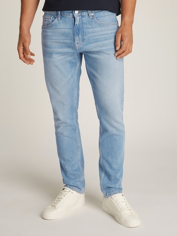 Tommy Jeans Слим фит Дънки 'Austin' в синьо: отпред
