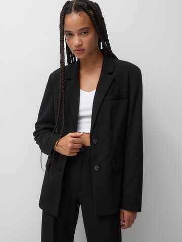 Pull&Bear Blazer in Black: front