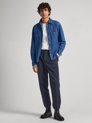 Pepe Jeans Slim Fit Hemd 'CARSON' in Blau
