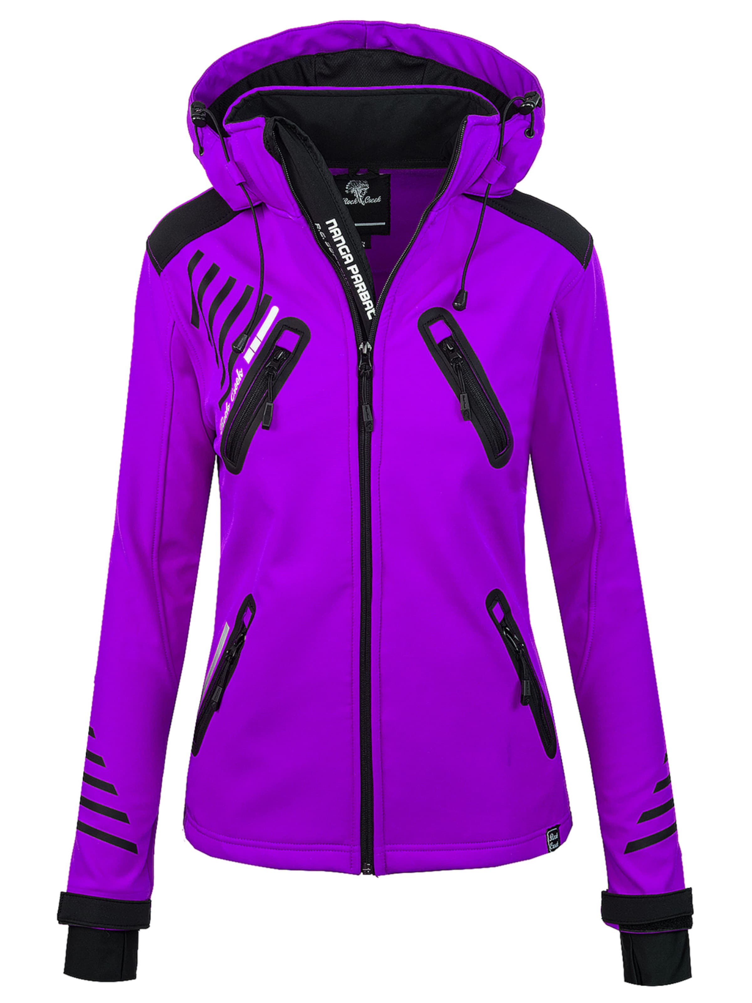 Rock Creek Outdoorjacke in Lila: Vorderseite