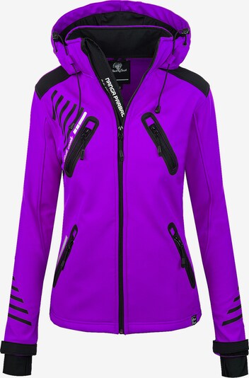 Rock Creek Outdoorjacke in lila / schwarz / weiß, Produktansicht