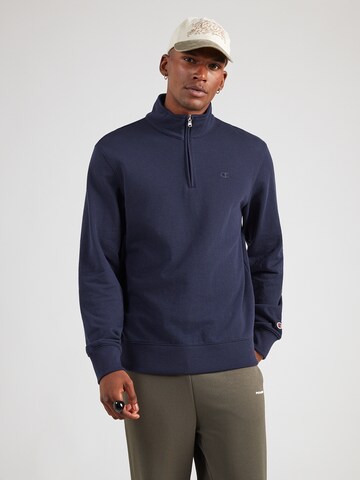 Champion Authentic Athletic Apparel Sweatshirt in Blauw: voorkant