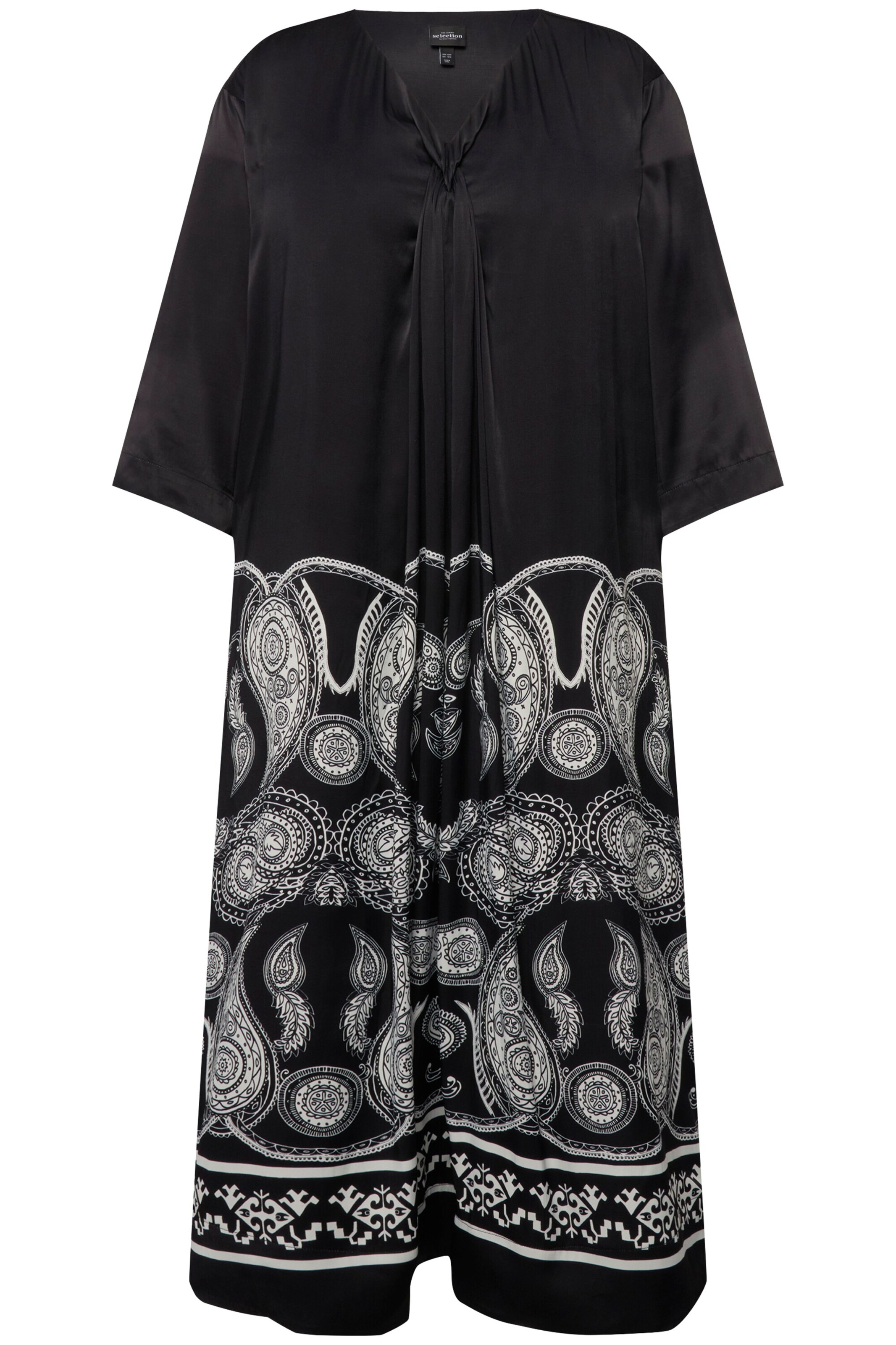 Ulla Popken Jurk in de kleur Zwart / Wit, Productweergave