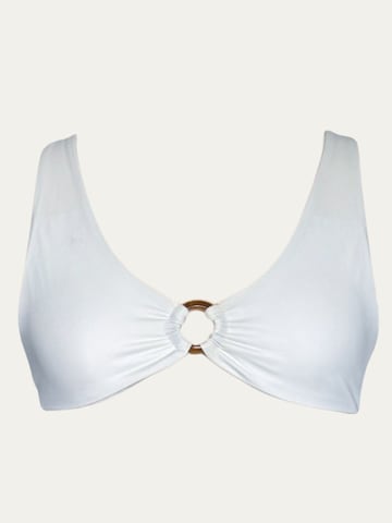 Hauts de bikini 'Biarritz Ring Top' Billie Swim en beige : devant