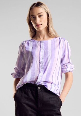 STREET ONE Bluse in Lila: Vorderseite