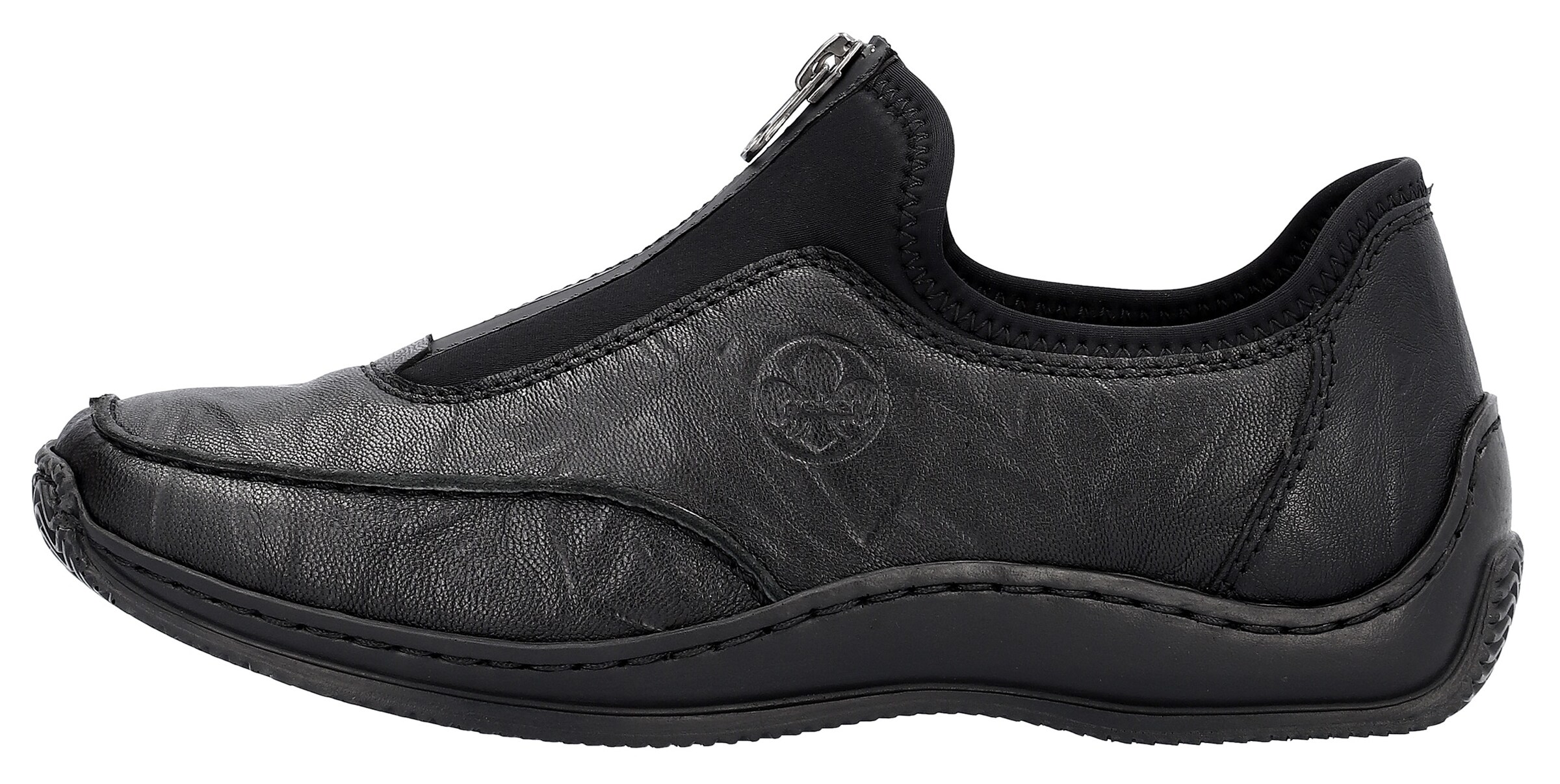 Rieker Slip On in Schwarz
