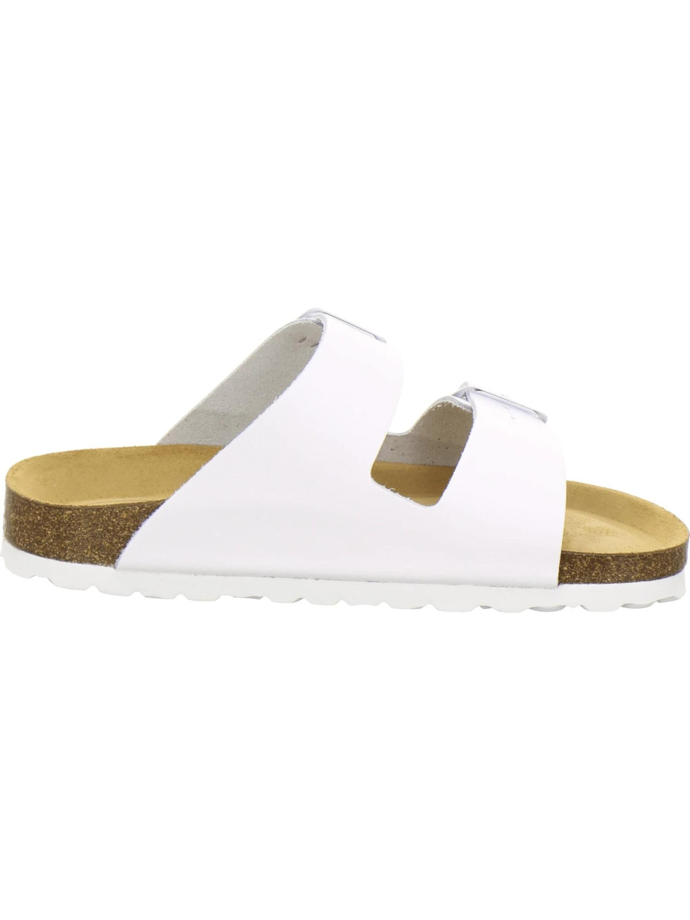 Mule 'Pantoletten Damen Zweischnaller weiß' AFS-Schuhe en blanc