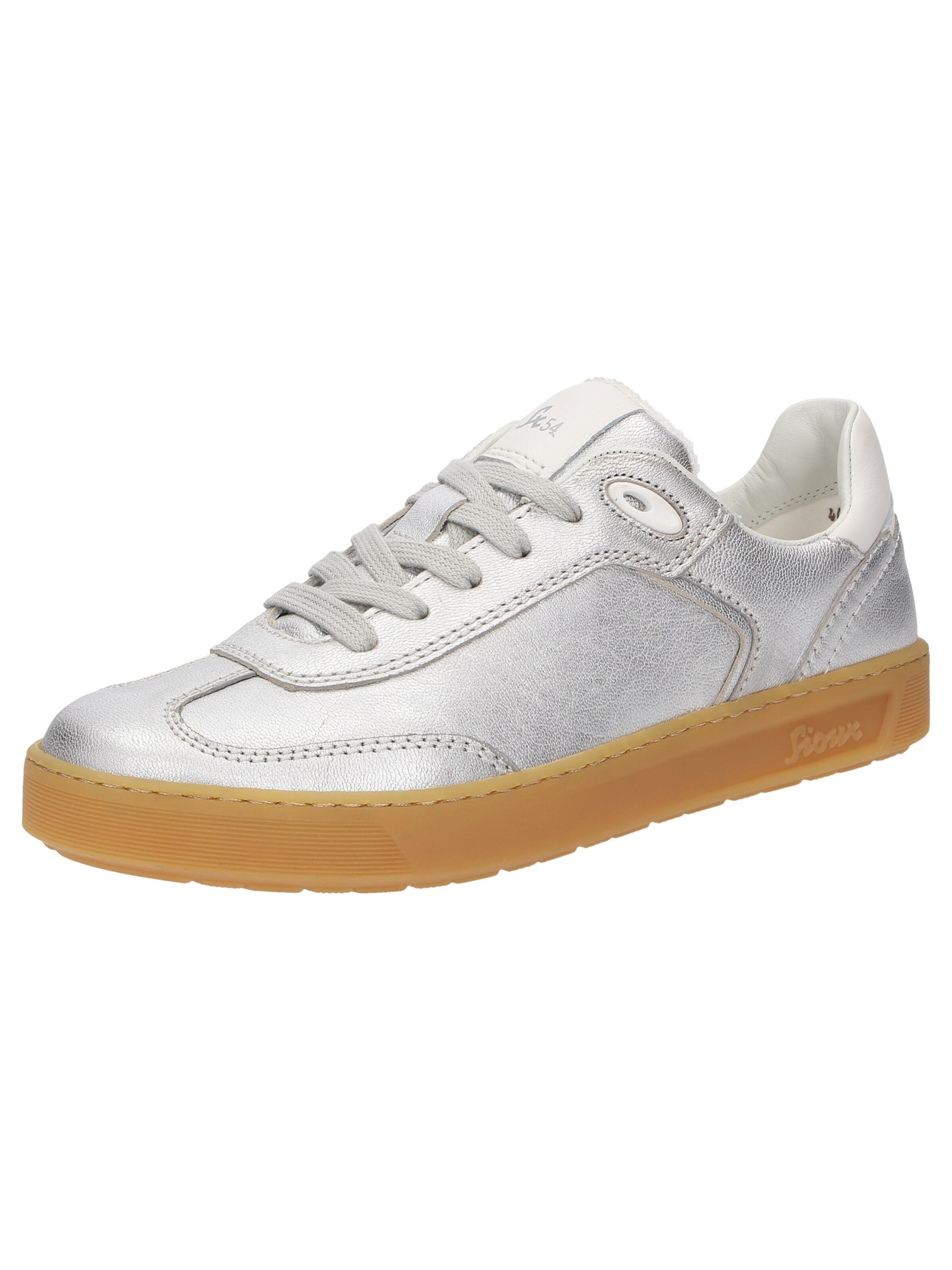 SIOUX Sneakers laag 'Tedroso' in Zilver: voorkant