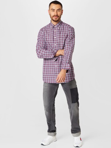 Tommy Hilfiger Tailored - Ajuste regular Camisa en rojo