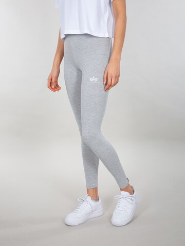 Skinny Leggings di ALPHA INDUSTRIES in grigio