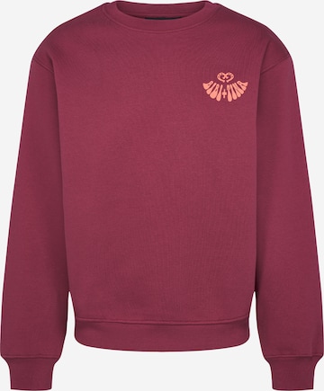 ABOUT YOU x StayKid Sweatshirt 'BIBI+TINA' in Rood: voorkant