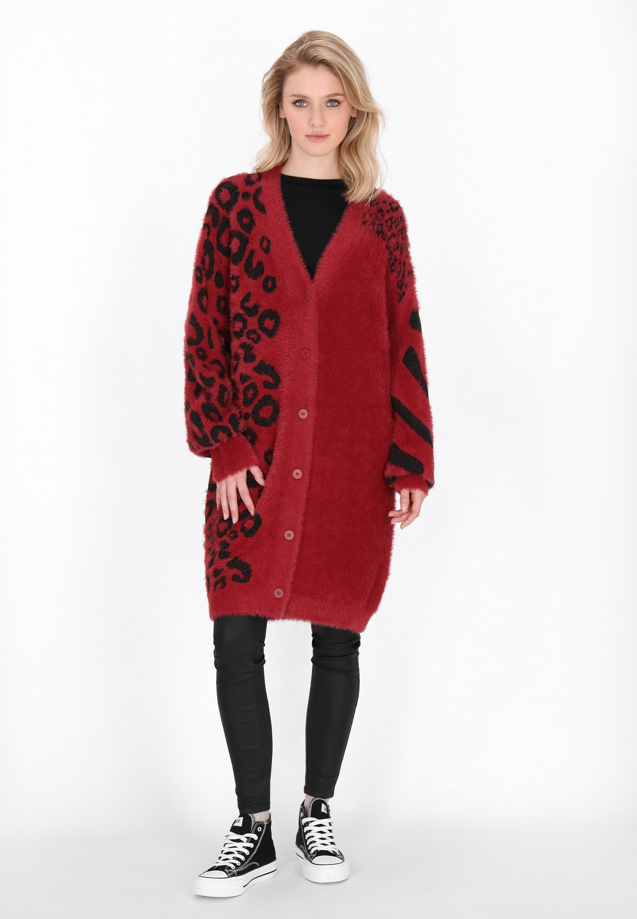 myMo ROCKS Вязаная кофта в Красный