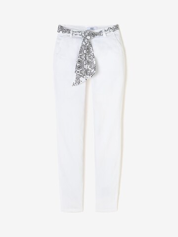 Le Temps Des Cerises Slimfit Hose in Weiß: Vorderseite