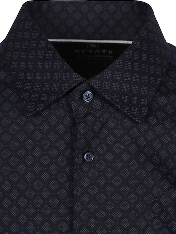 DESOTO Slim fit Button Up Shirt in Blue