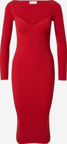 LeGer by Lena Gercke Πλεκτό φόρεμα 'Lucia' σε κόκκινο: μπροστά