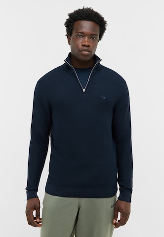 MUSTANG Sweater 'Everett' in Blue: front