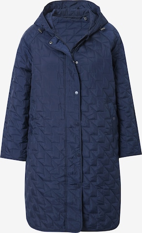 Ulla Popken Mantel in Blau: Vorderseite