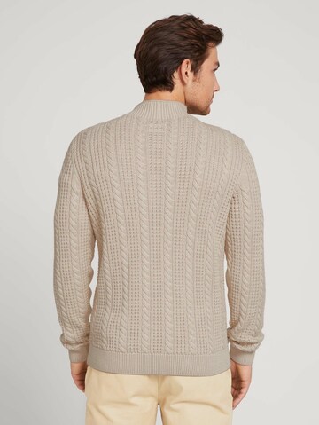 TOM TAILOR Pullover in Beige