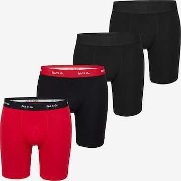 Phil & Co. Berlin Boxer shorts ' Long Boxer ' in Red: front