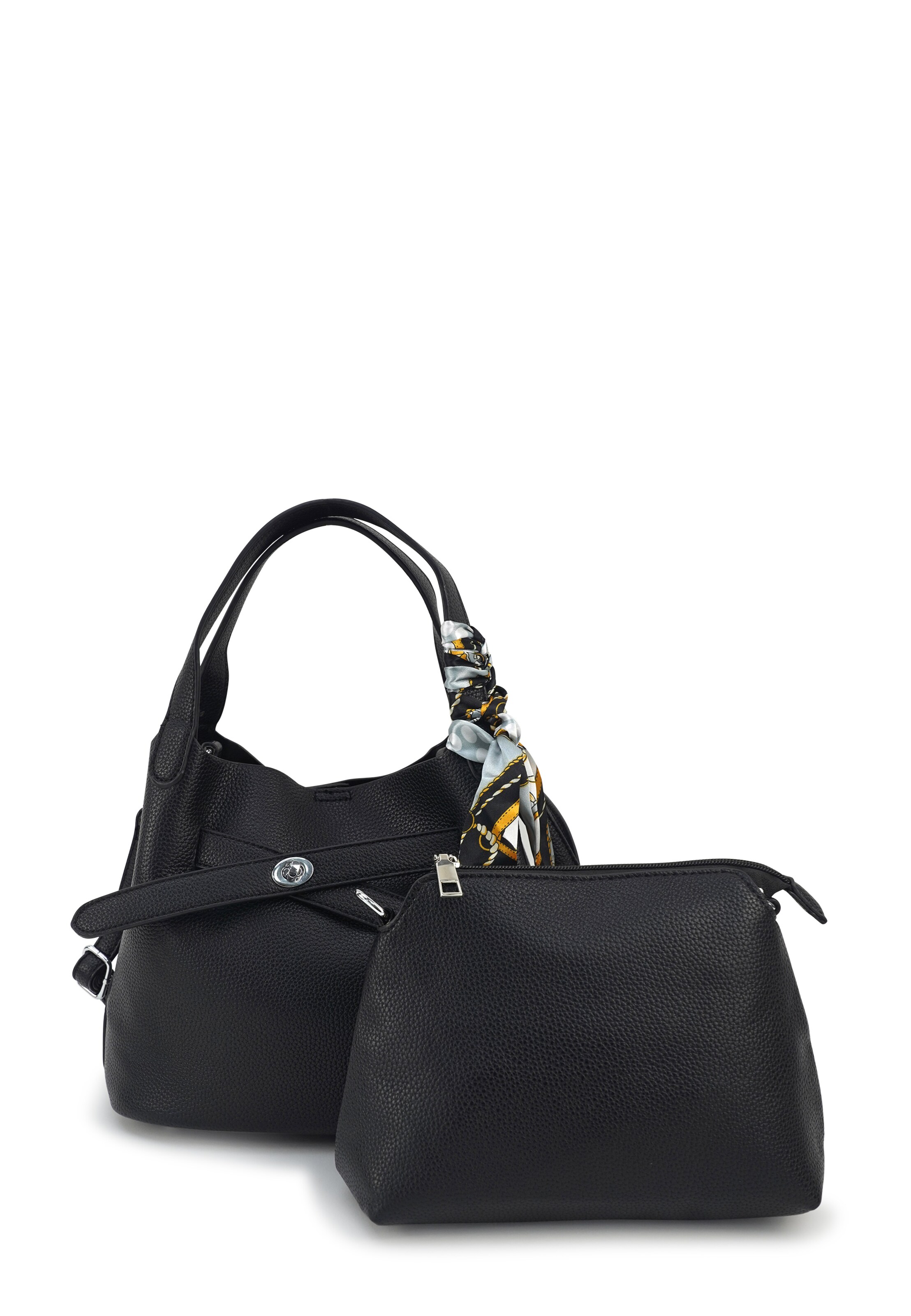 HARPA Handtasche 'MALU' in Schwarz: Vorderseite