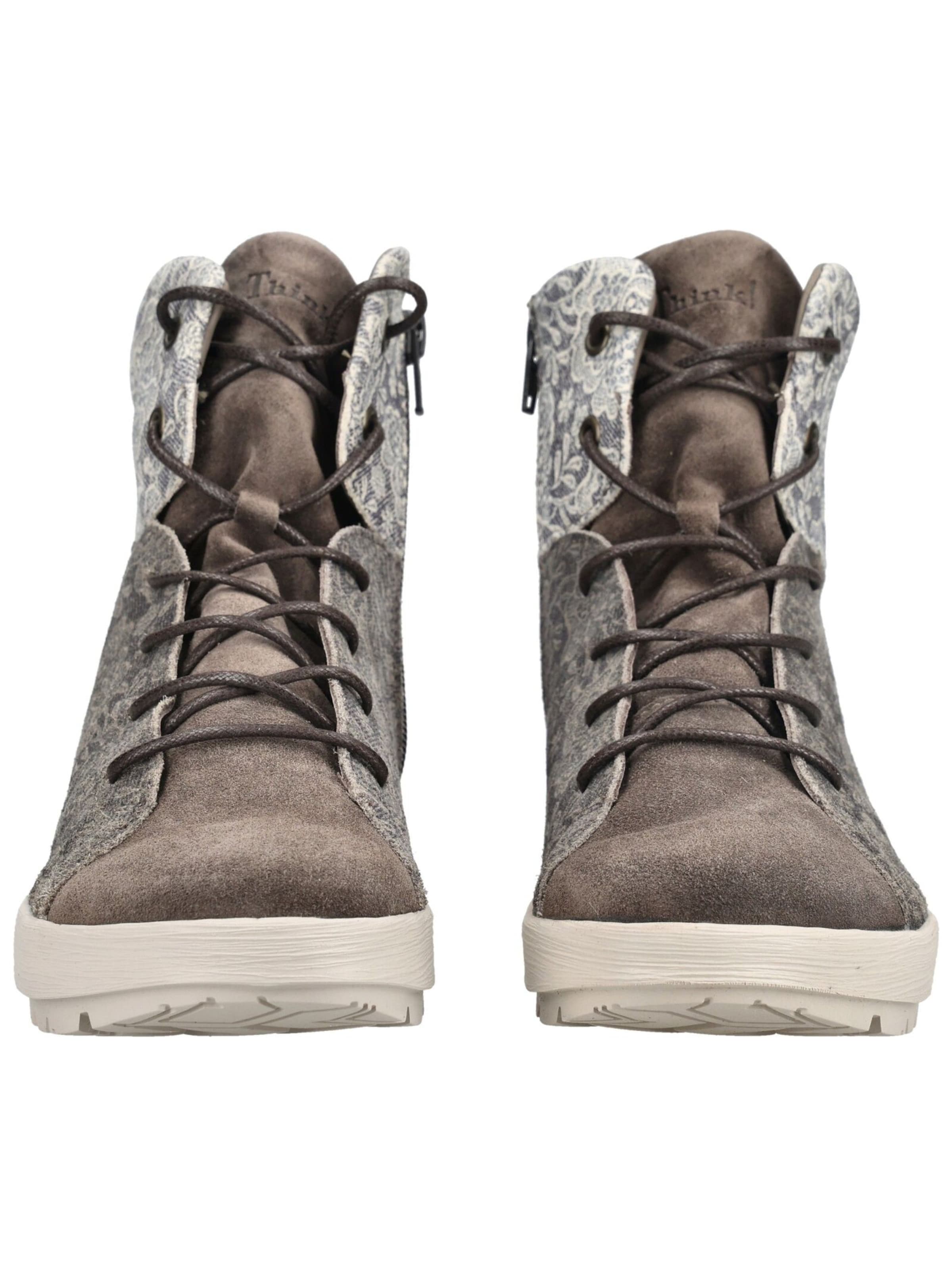Bottines à lacets THINK! en marron