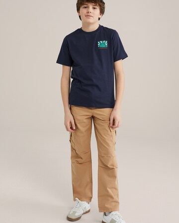 WE Fashion Regular Hose in Braun