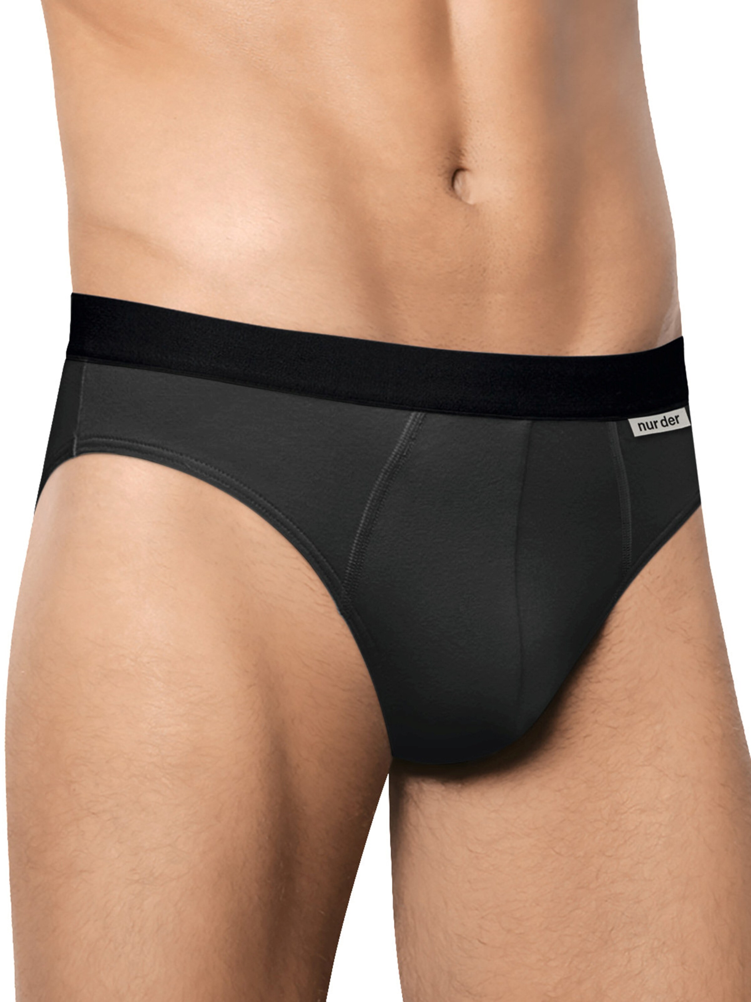 Nur Der Slip in Black: front