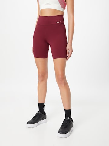 NIKE Workout Pants in Purple: front