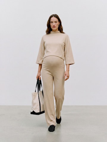 MAMALICIOUS Regular Pants in Beige: front