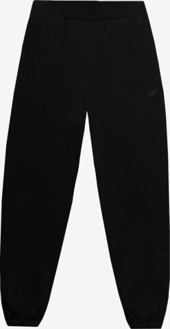 Regular Pantaloni sport de la 4F pe negru: față