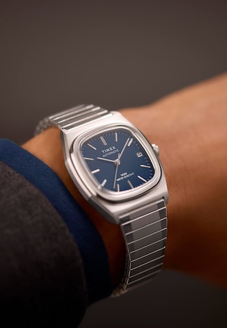 TIMEX Analoog horloge 'Automatic 1983 E Line' in Zilver