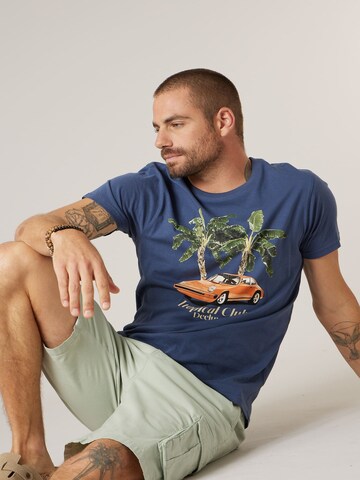 T-Shirt 'KIKONDO' Deeluxe en bleu