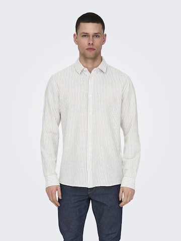 Only & Sons Regular Fit Skjorte 'Caiden' i grå: forside