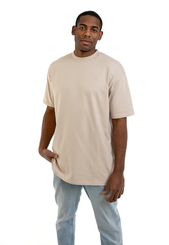 Maglietta 'Sammy Oversized' di Johnny Urban in beige: frontale
