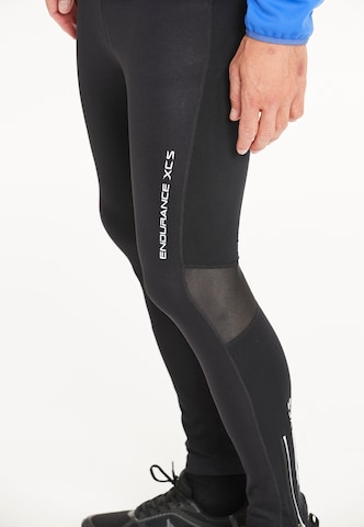 ENDURANCE Skinny Sportbroek 'Navotas' in Zwart