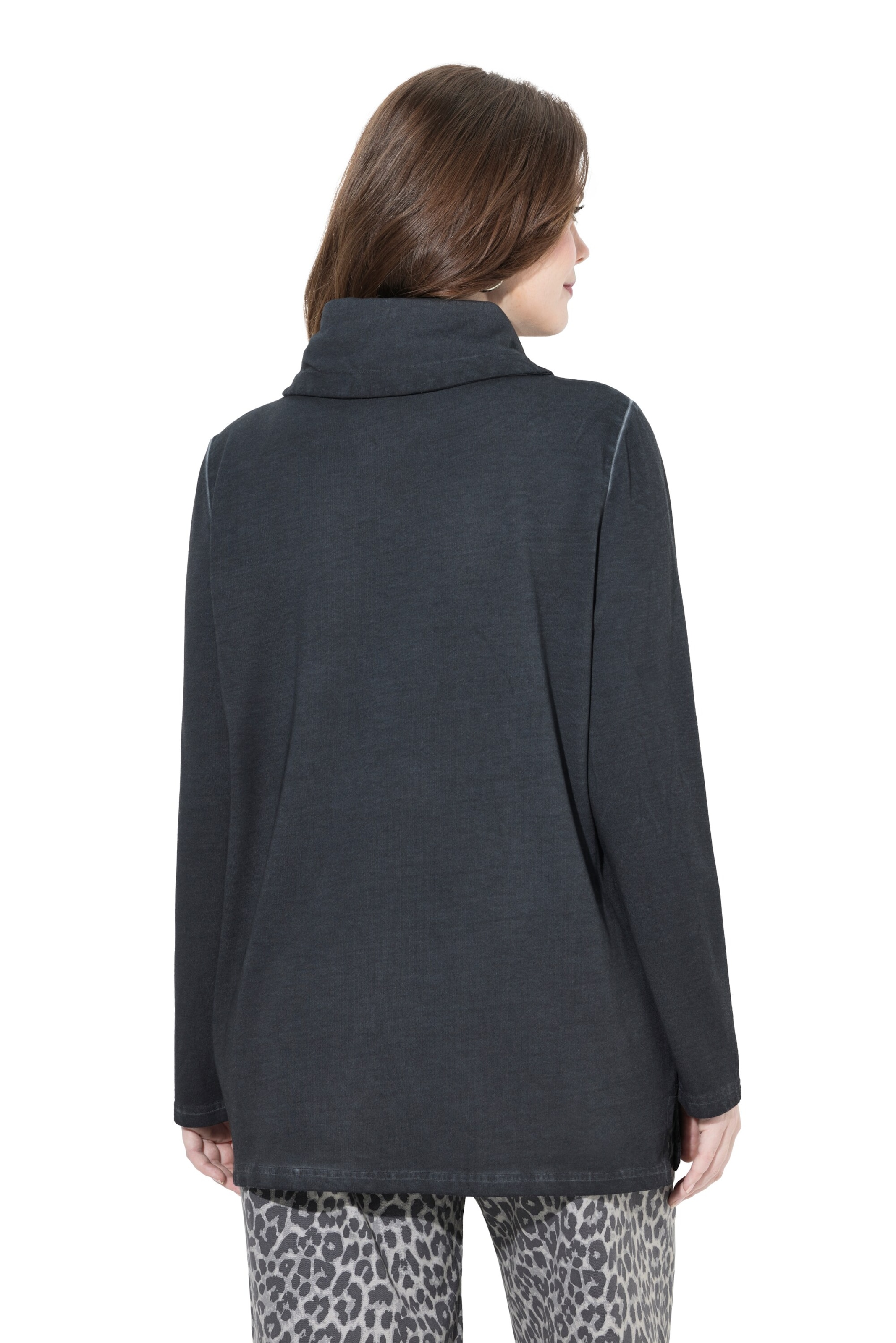 Ulla Popken Sweatshirt in Schwarz