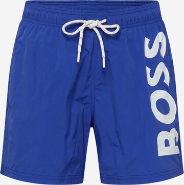 Shorts de bain 'Octopus' BOSS en bleu : devant