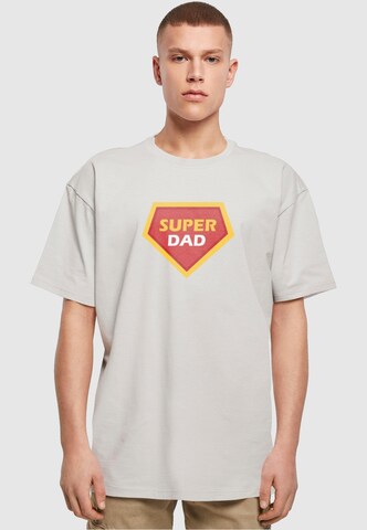 T-Shirt 'Fathers Day - Super Dad' Merchcode en gris : devant