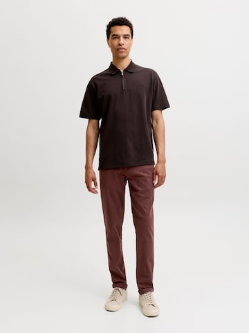 JACK & JONES - Slimfit Pantalón chino 'JPSTMarco JJFury' en marrón