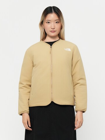 Geacă outdoor de la THE NORTH FACE pe bej: față