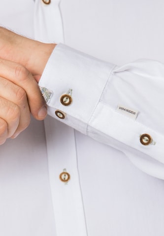 STOCKERPOINT Comfort fit Klederdracht overhemd 'Camillo' in Wit