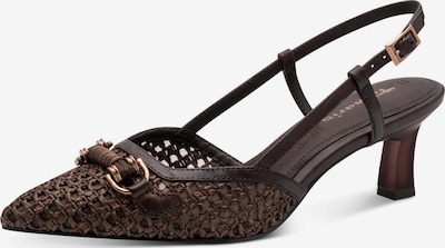 Tamaris Lodičky s otvorenou pätou - tmavohnedá, Produkt