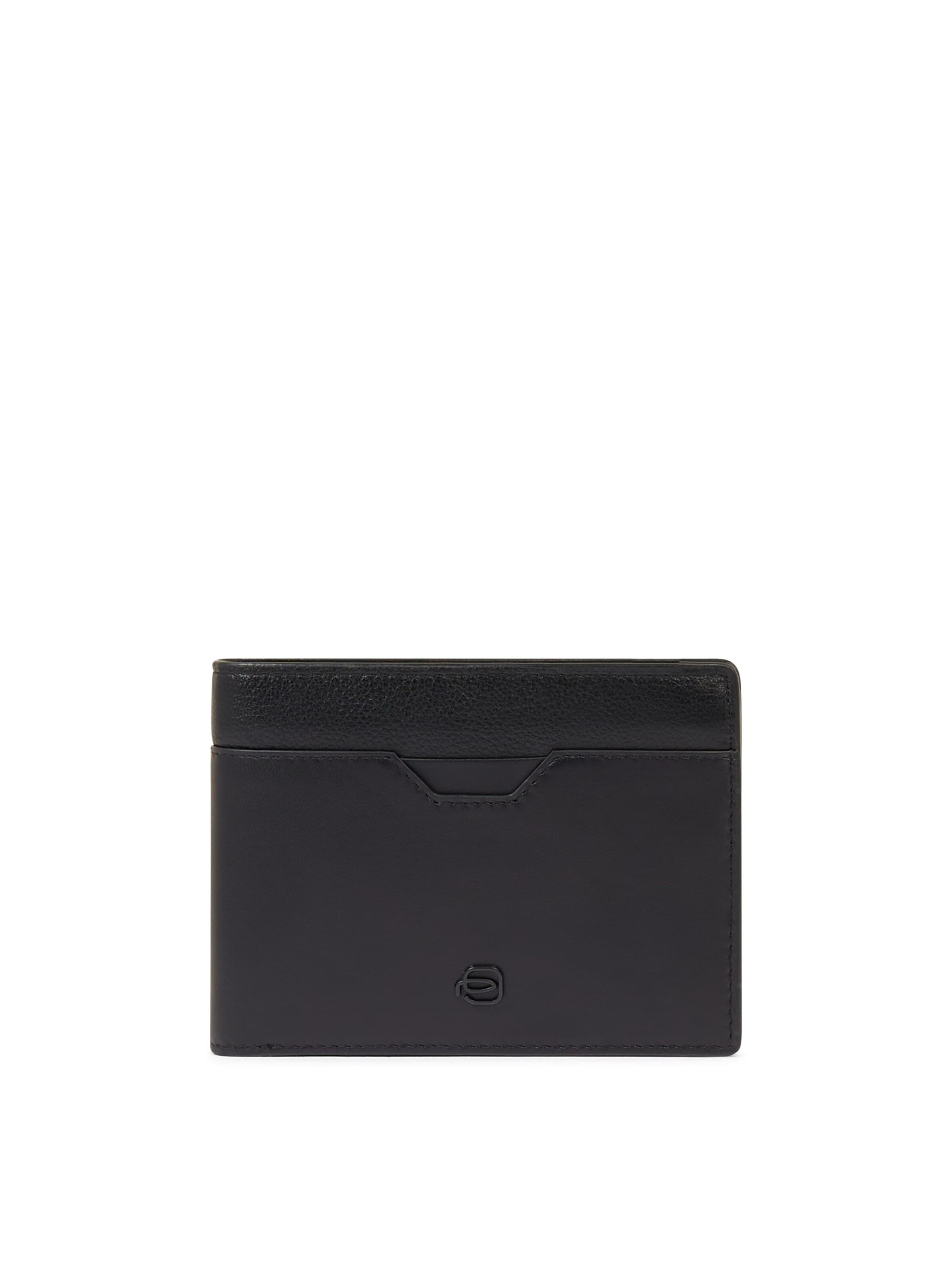 Piquadro Wallet in Black: front